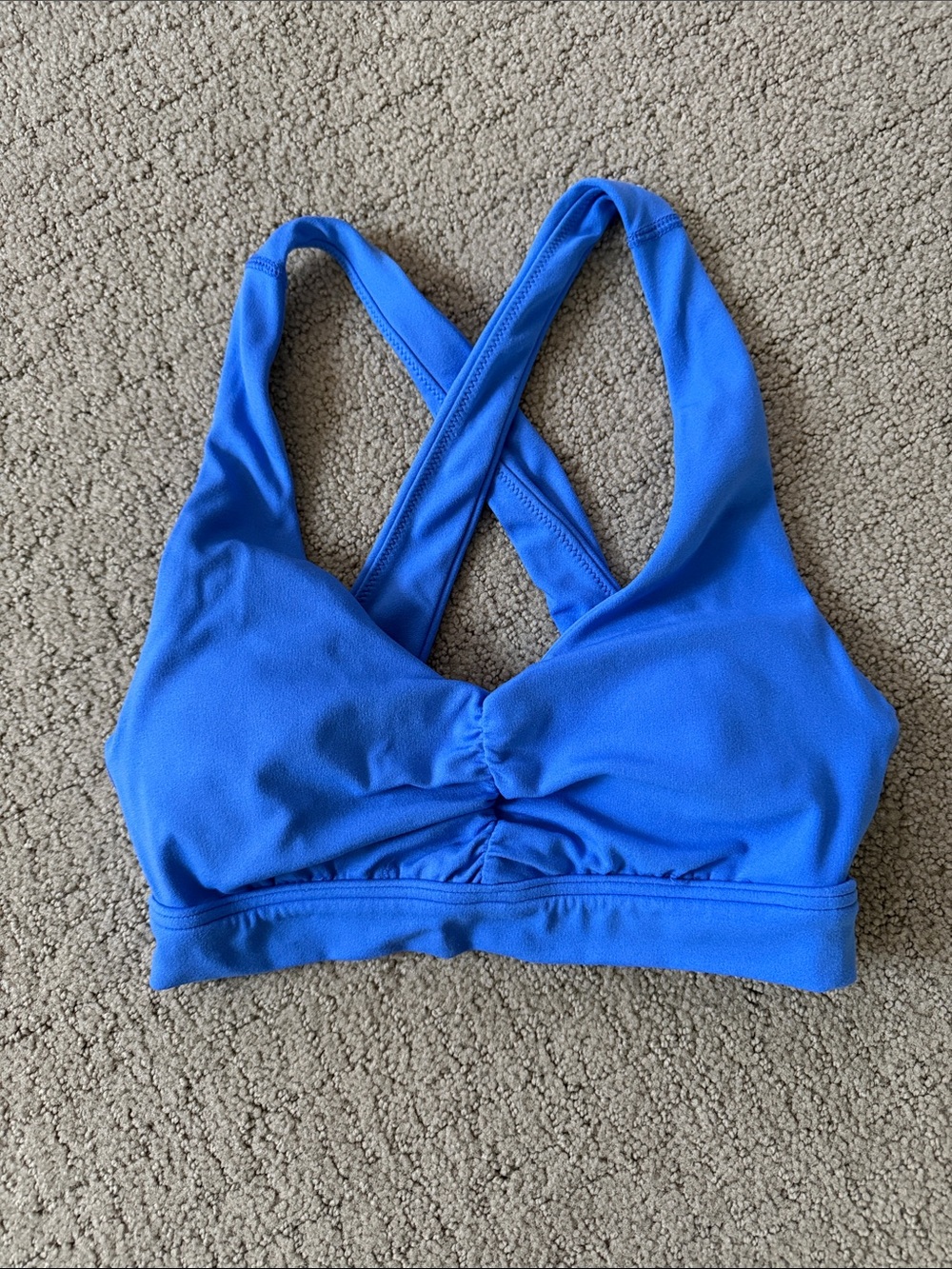 aerie Crisscross Strappy Sports Bra in Royal Blue
